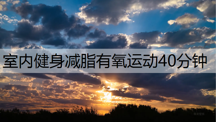 室内健身减脂有氧运动40分钟